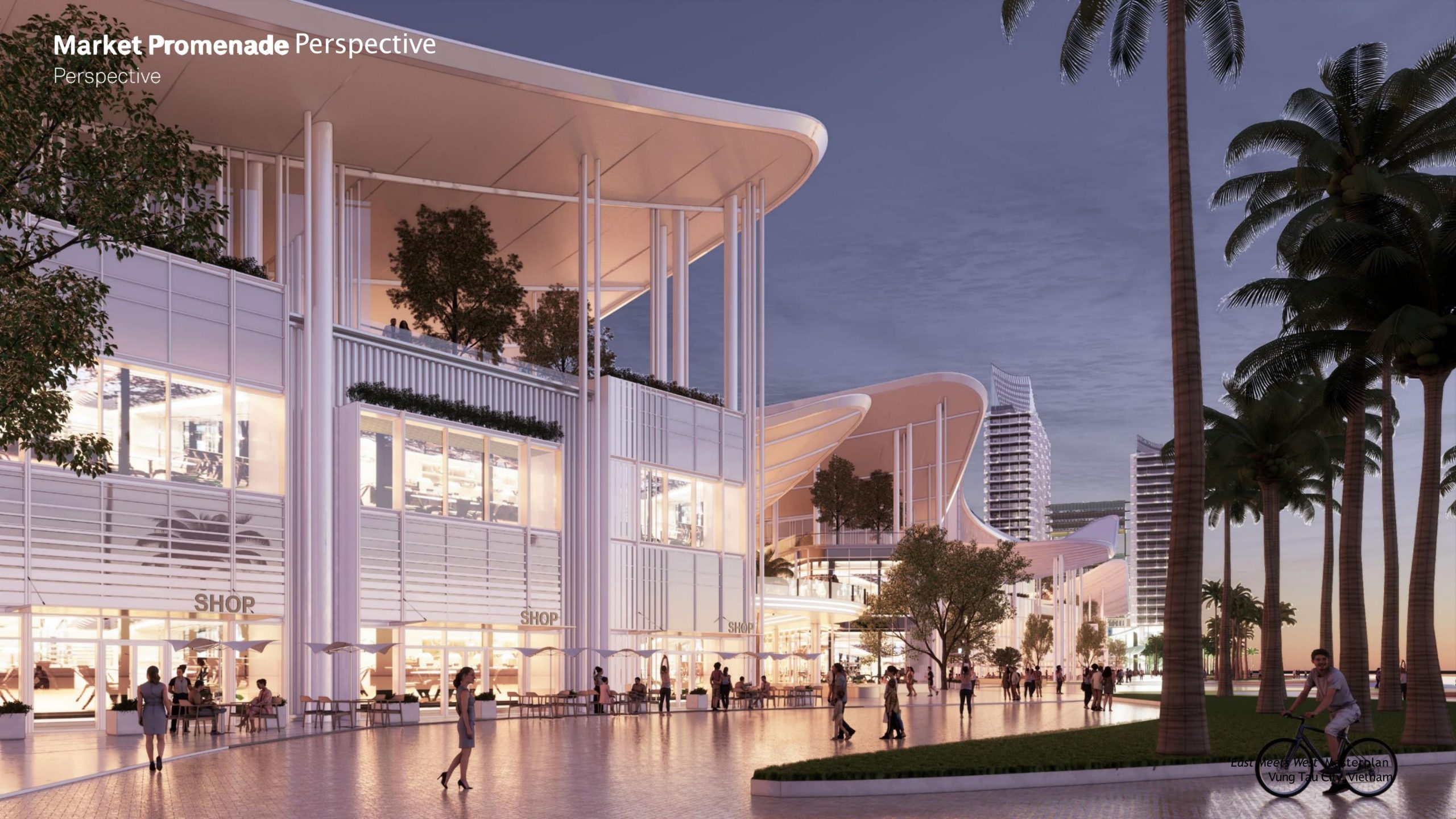 Sun Retail Vũng Tàu vào ban đêm