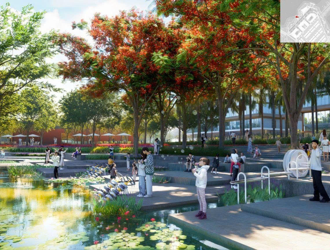 Không gian tuổi thơ giữa công viên Onsen Charmora City