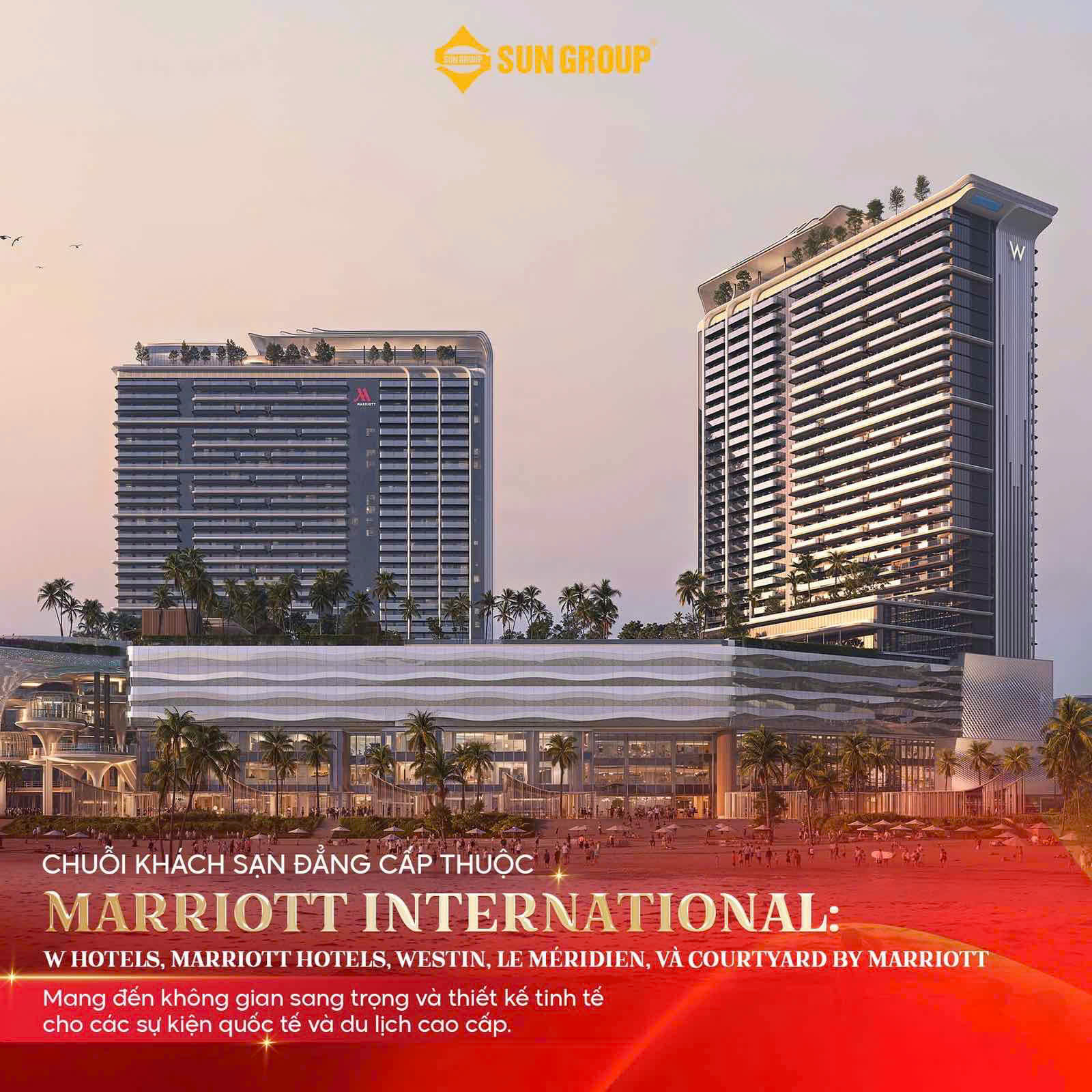 Chiêm ngưỡng sớm "thành phố khách sạn" đẳng cấp đầu tiên tại Phú Quốc 2 Marriott International