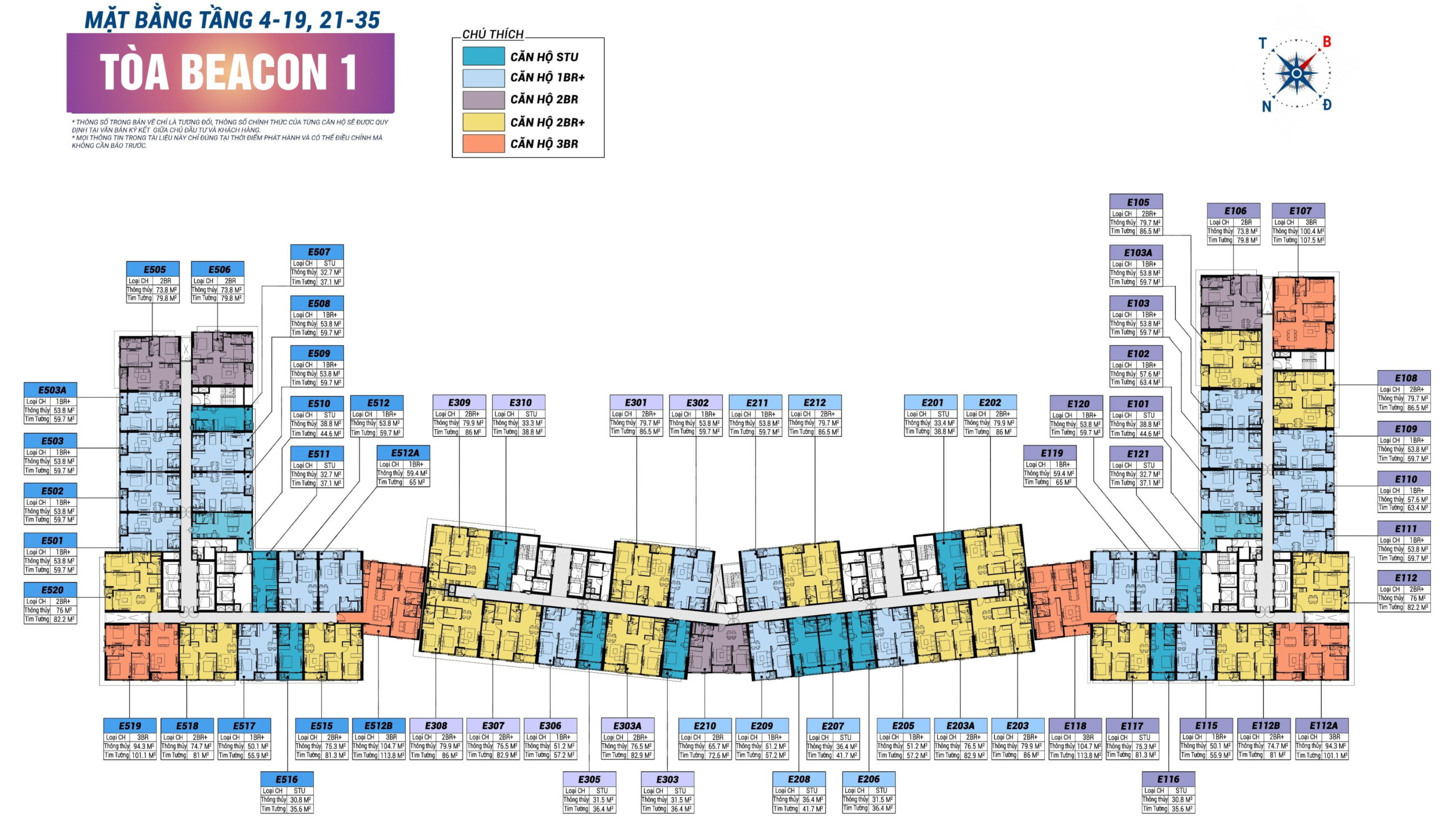 Mặt bằng Tòa Beacon Blanca City