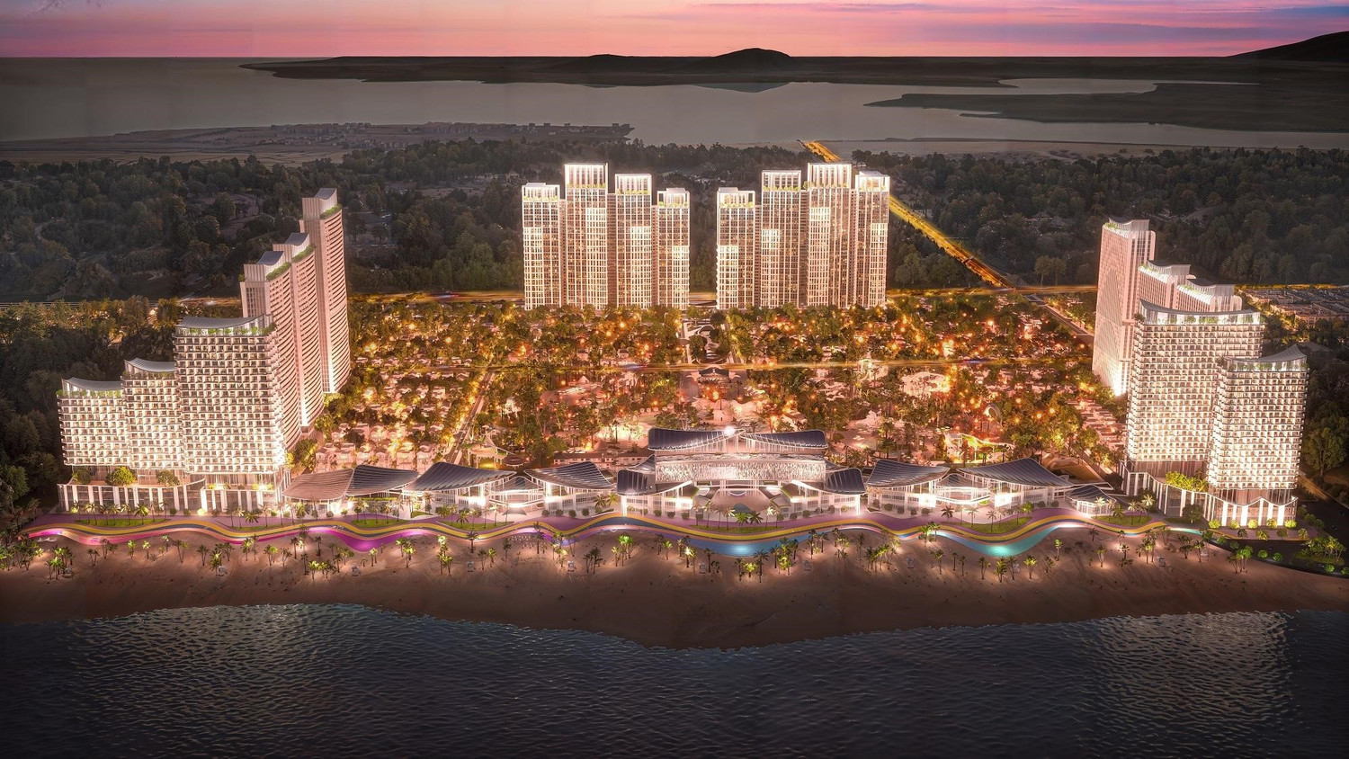 Top 1 dự án căn hộ chung cư cao cấp tại Vũng Tàu giá tốt (nên mua ở / đầu tư năm 2026) 1 Blanca City về đêm