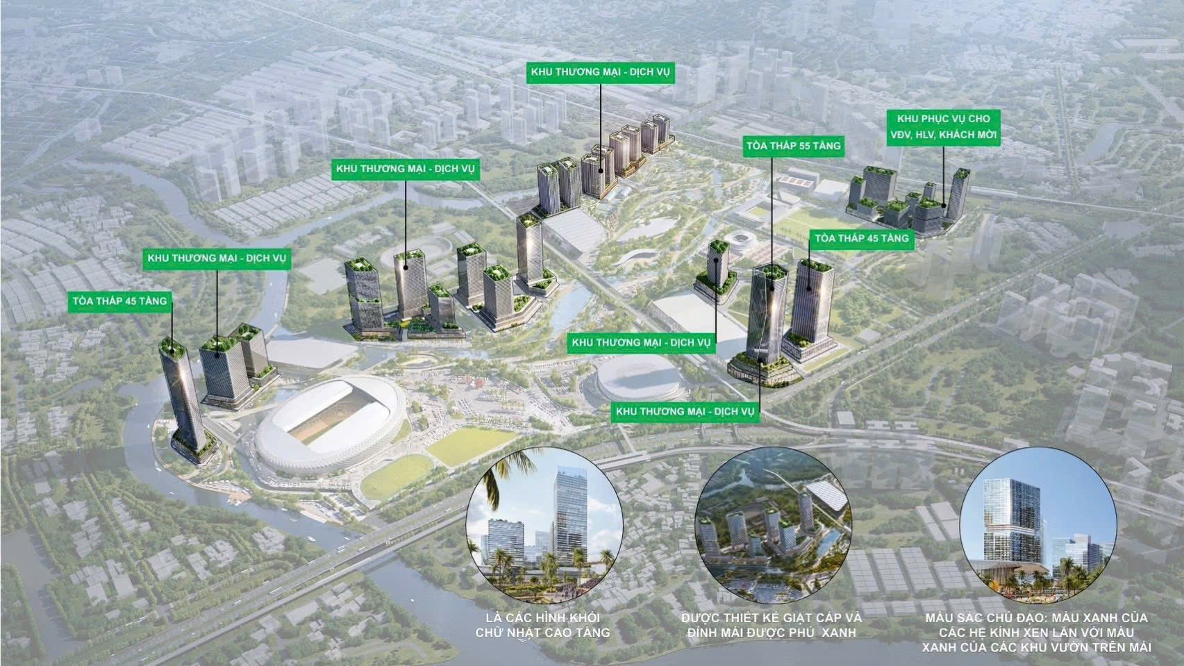 Các phân khu trong dự án Sun Group Rạch Chiếc 1 Các phân khu trong dự án Sun Group Rạch Chiếc