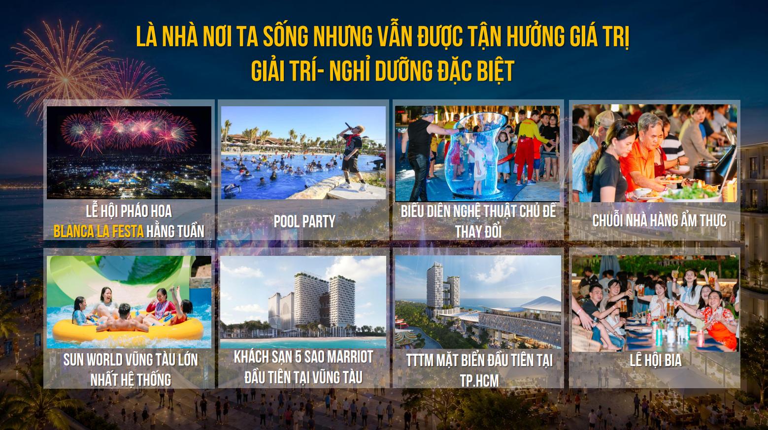 Căn hộ Beachtro Tower | Blanca City Sun Group Vũng Tàu - Thông tin chi tiết, bảng giá bán và chính sách bán hàng 9 Tiện ích nội khu Beachtro Tower Blanca City Sun Group Vũng Tàu