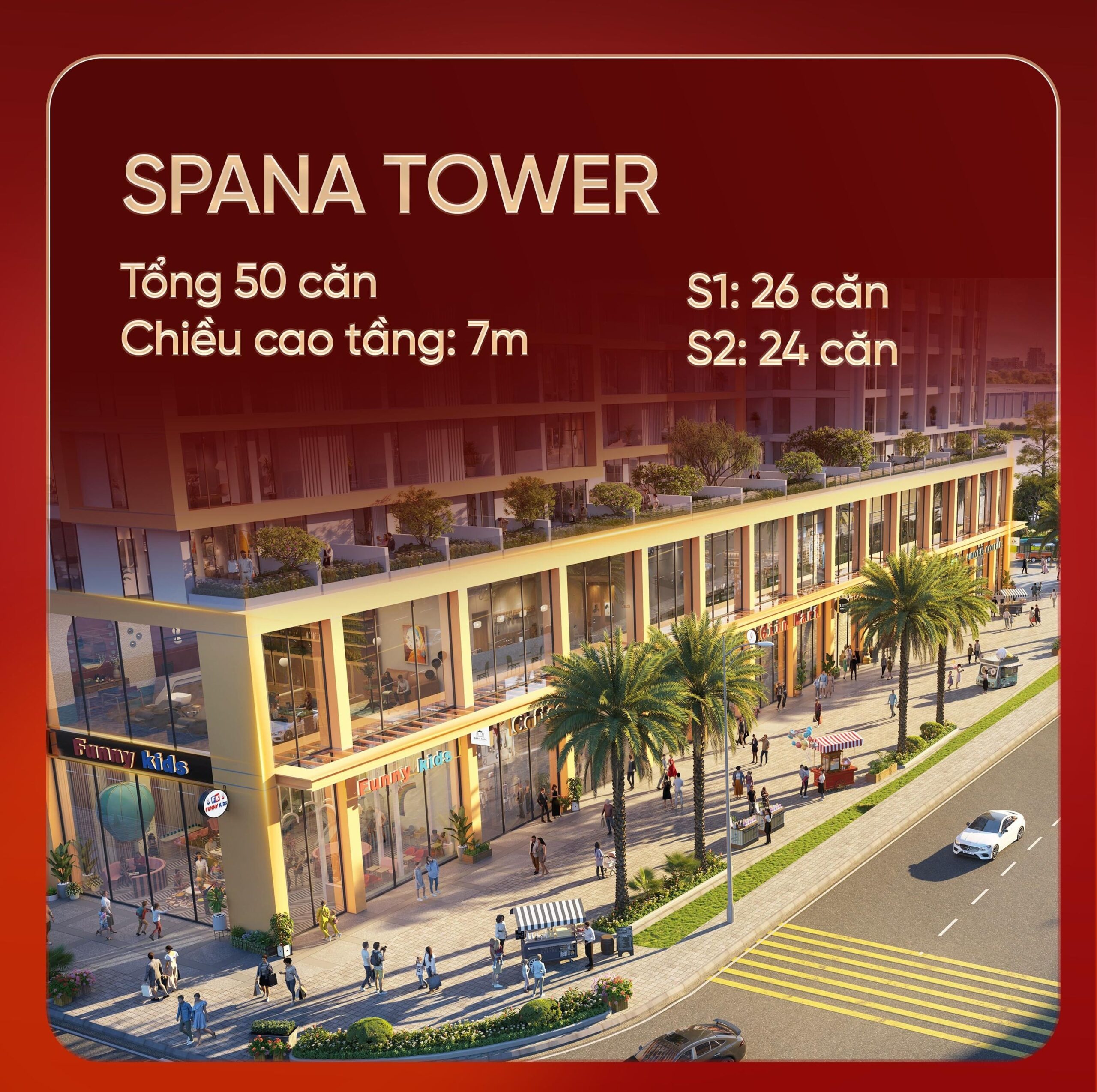 Siêu phẩm chính thức trình làng: Bộ sưu tập Shophouse khối đế đẳng cấp nhất Đà Nẵng! 2 Tổng quan Shophouse Khối Đế Spana Tower Sun Group Đà Nẵng